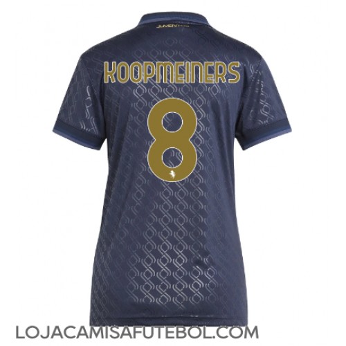 Camisa de Futebol Juventus Teun Koopmeiners #8 Equipamento Alternativo Mulheres 2024-25 Manga Curta